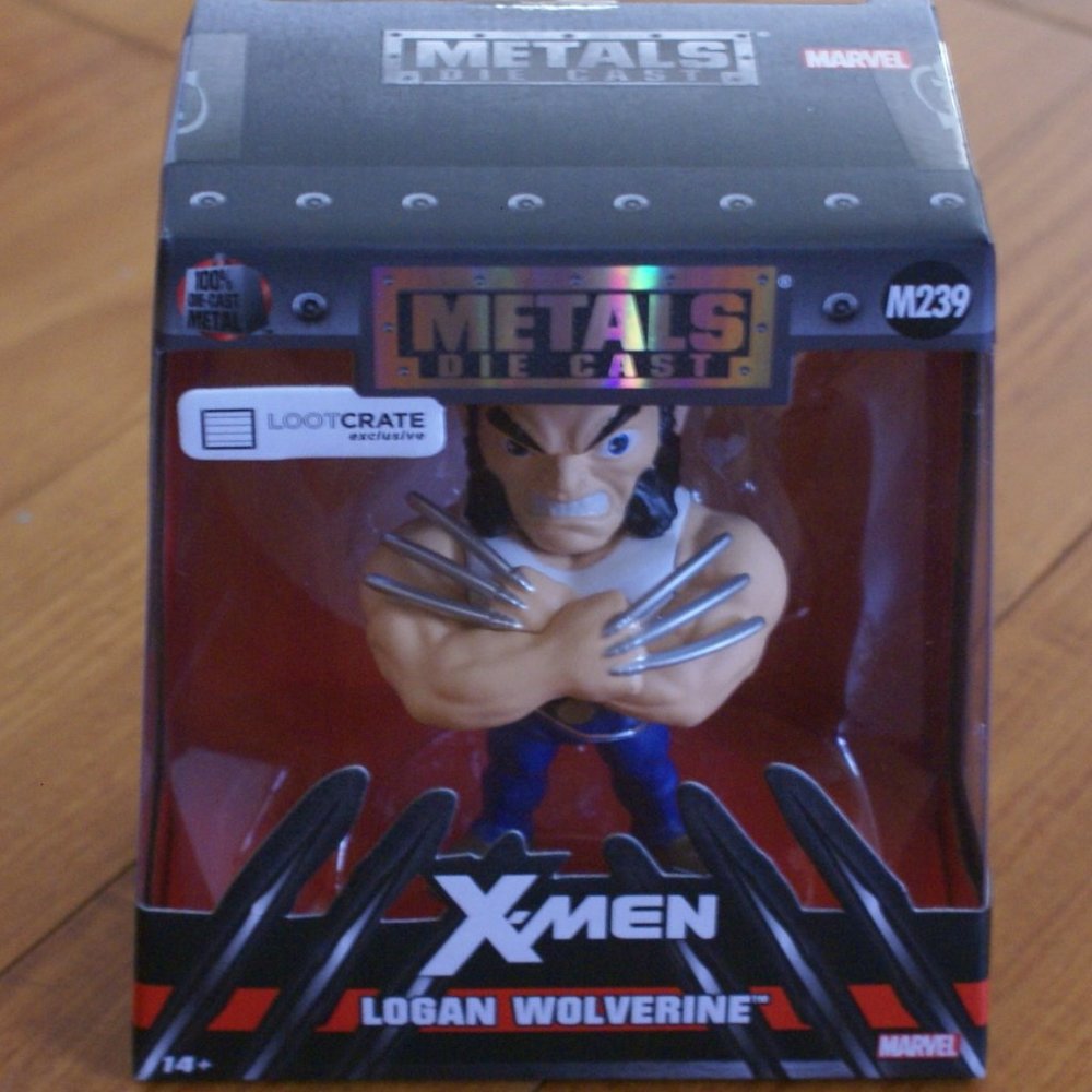 NIB Loot Crate X-MEN Logan Wolverine METAL die cast